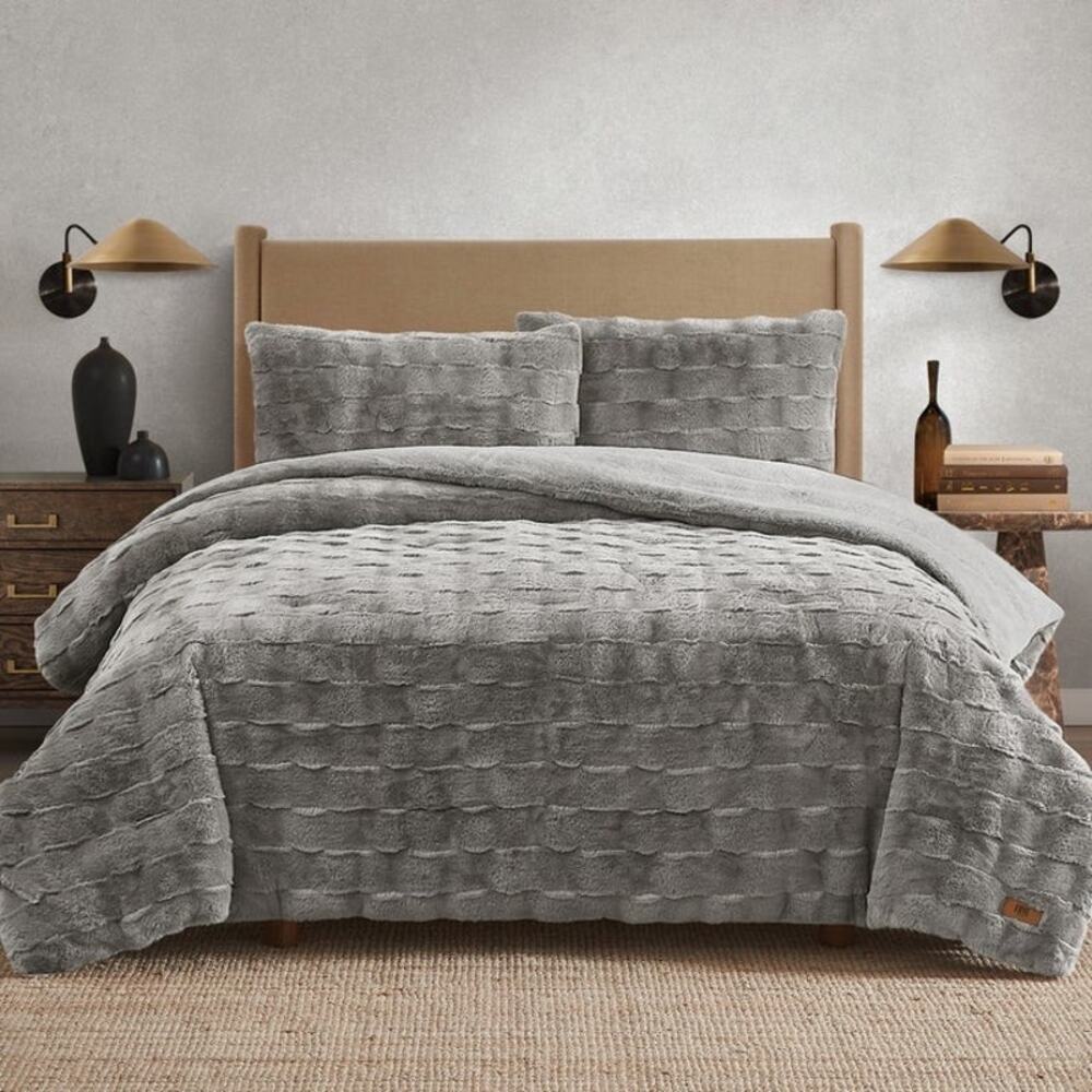 FRYE Faux Fur Comforter Set, 3-piece Set